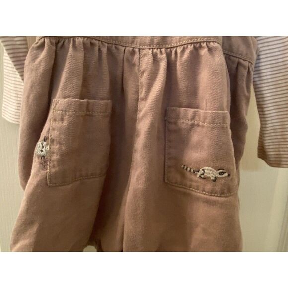 Next UK Girls Applique Woodland Animals Shortall Romper 2 Pc Set Size 2-3 years - Picture 10 of 12